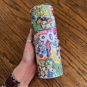 New Custom ”Love The 90s” Nostalgic Coffee Tumbler